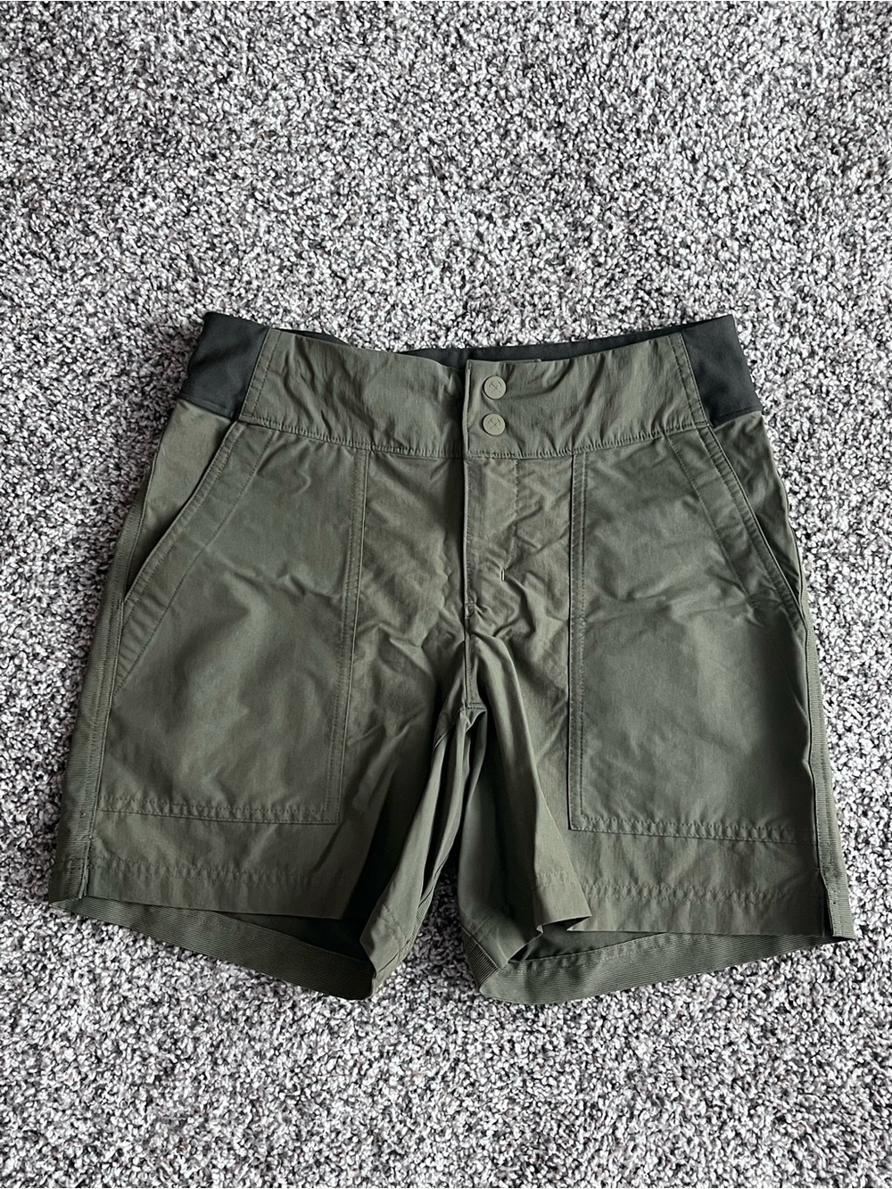 REI Men's Olive and Black Active Hybrid Shorts